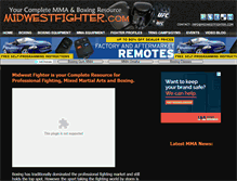 Tablet Screenshot of midwestfighter.com
